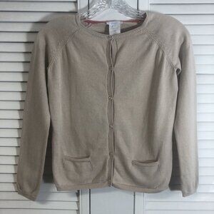 Jacadi Size 12 Tan Sweater Cardigan